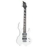 Glarry 36inch Burning Fire Style Electric Guitar - White